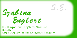 szabina englert business card